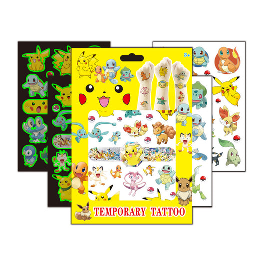 Kids Temporary Tattoos 4 Sheets Gift Set
