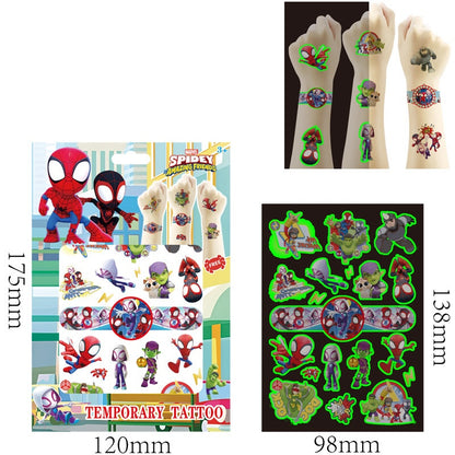 Kids Temporary Tattoos 4 Sheets Gift Set