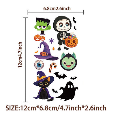 Cute Temporary Tattoos 10 Sheets - Halloween