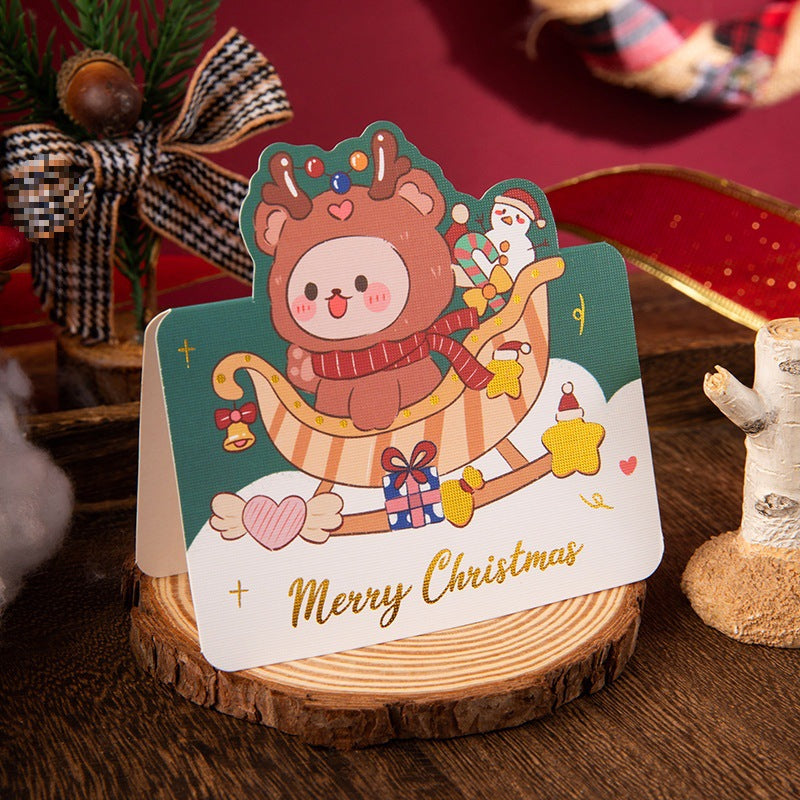 Christmas Mini Foil Greeting Cards – Pack of 10