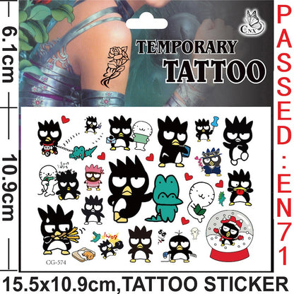 Temporary Tattoos for Kids Single Pack
