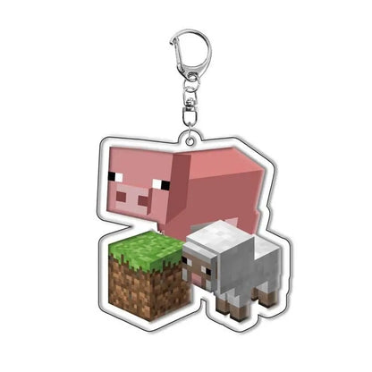 Cute Acrylic Keychain Charms – 12PCS Set