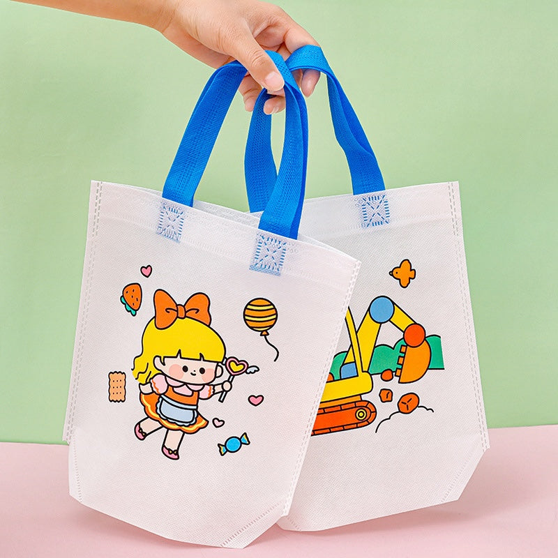 Kids DIY Coloring Tote Bag