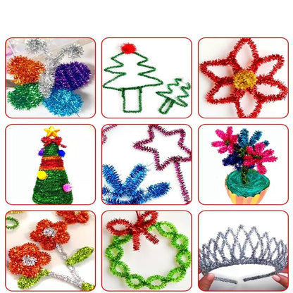 Chenille Stems Glitter – Sparkling & Flexible for DIY Crafts
