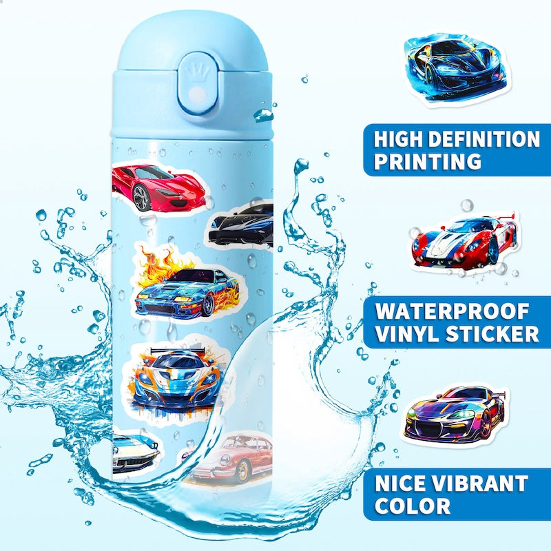 50PCS DIY Waterproof Stickers - Sports Car