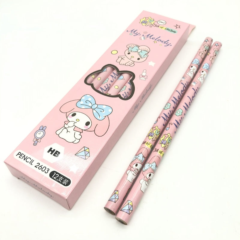 Cute Wooden Pencils – 12PCS Set (HB)