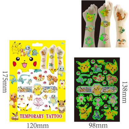 Kids Temporary Tattoos 4 Sheets Gift Set