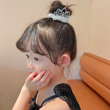 Princess Crown Pearl Hair Tie