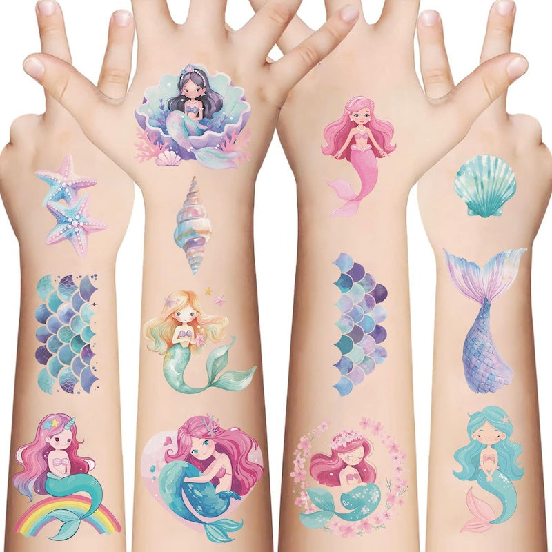 Cute Temporary Tattoos 10 Sheets - Mermaids