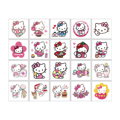 Kids Temporary Tattoo Stickers 5x5cm 20PCS Set
