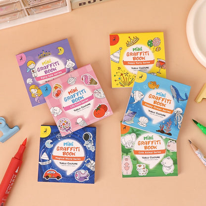 Mini Portable Doodle Coloring Memo Pad