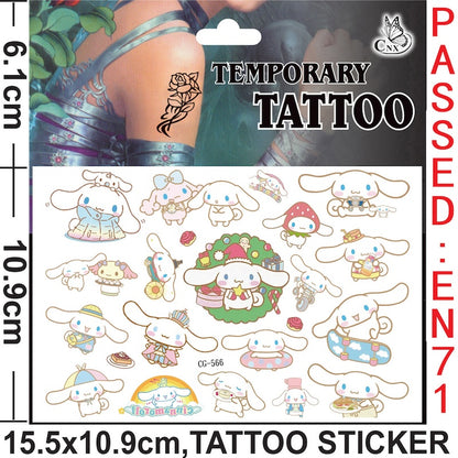 Temporary Tattoos for Kids Single Pack
