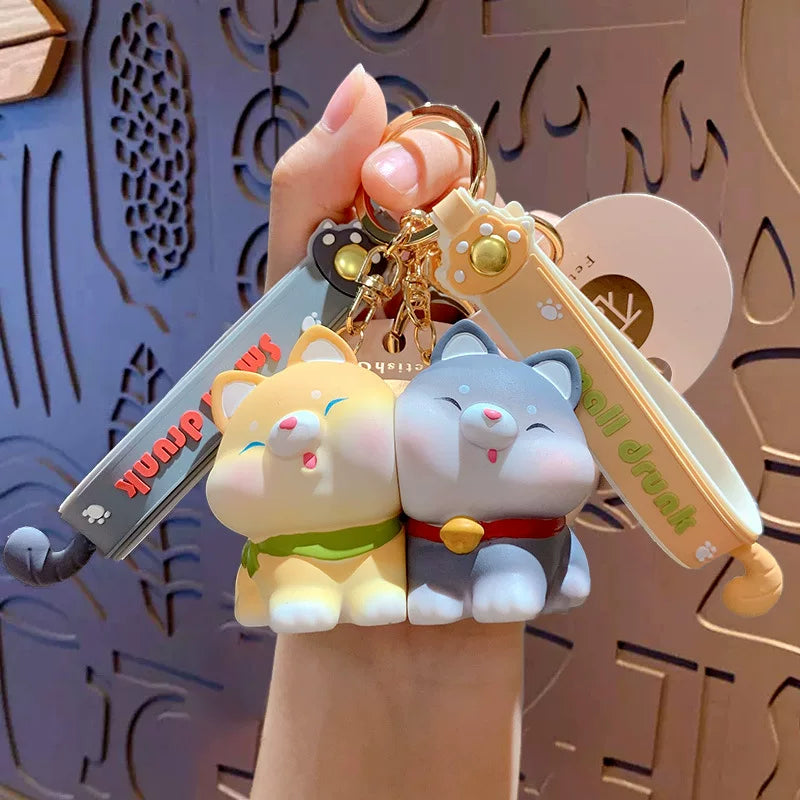 Cute Animal Magnetic Keychain Set (2PCS)
