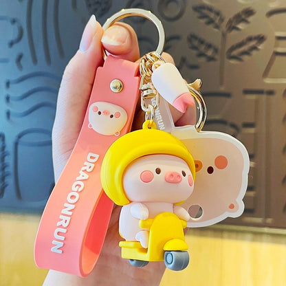 Cute Premium Cartoon Silicone Keychain