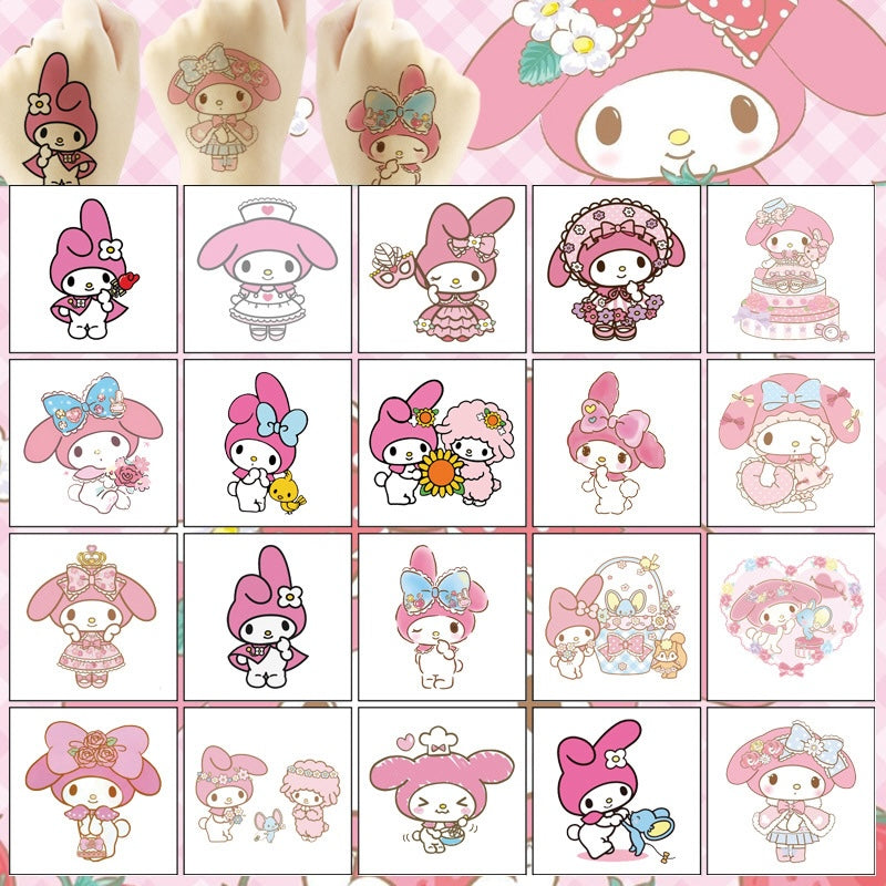 Kids Temporary Tattoo Stickers 5x5cm 20PCS Set
