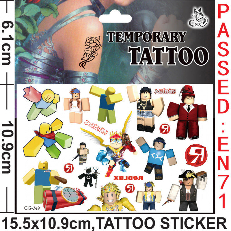 Temporary Tattoos for Kids Single Pack