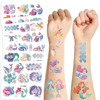 Cute Temporary Tattoos 10 Sheets - Mermaids