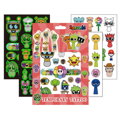 Kids Temporary Tattoos 4 Sheets Gift Set