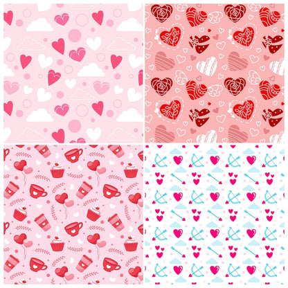 12-Sheet Valentine's Day DIY Paper Set