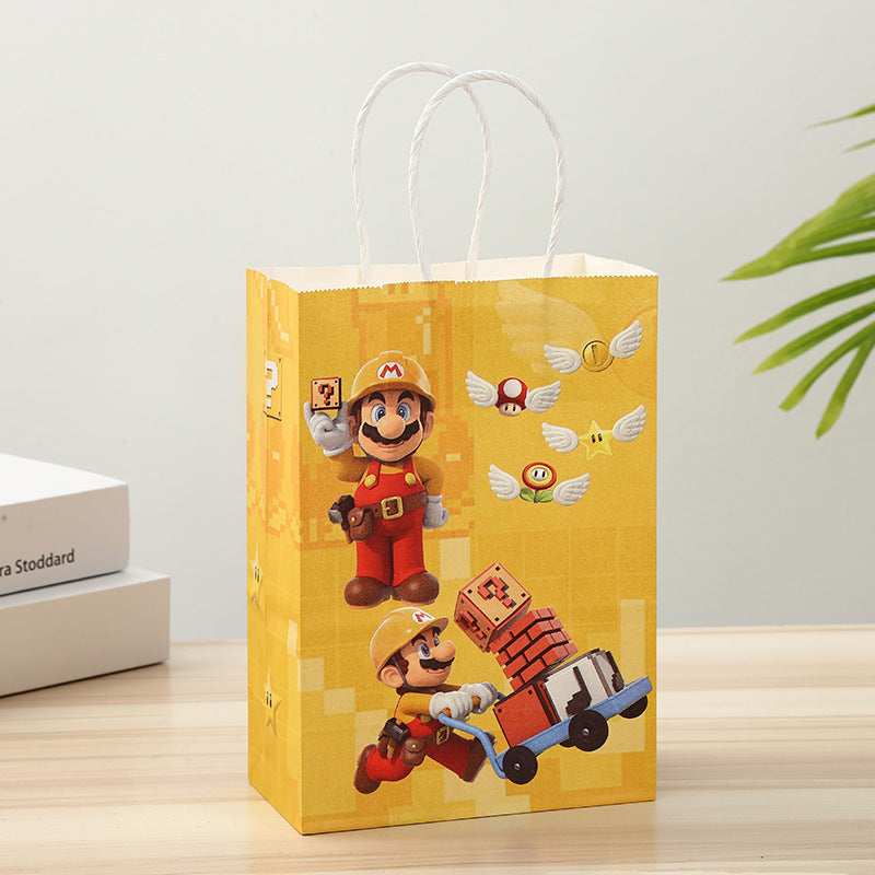 Cartoon Paper Gift Bag with Handle