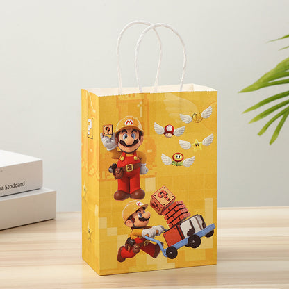 Cartoon Paper Gift Bag with Handle