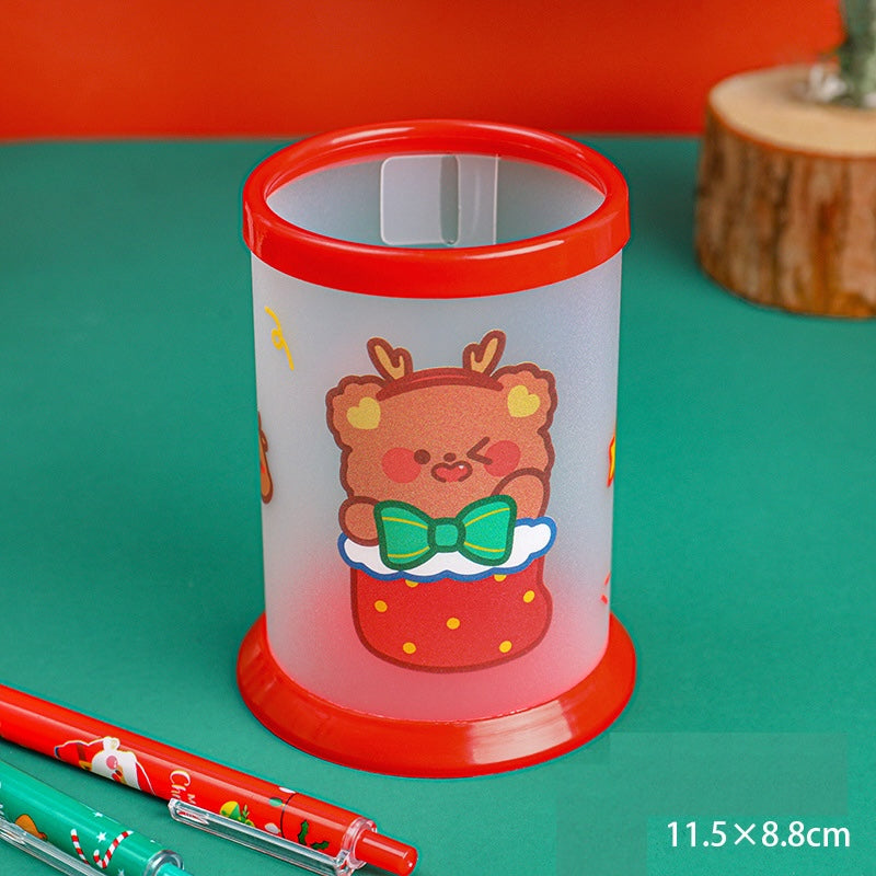 Christmas DIY Pen Holder – Foldable Desktop Organizer
