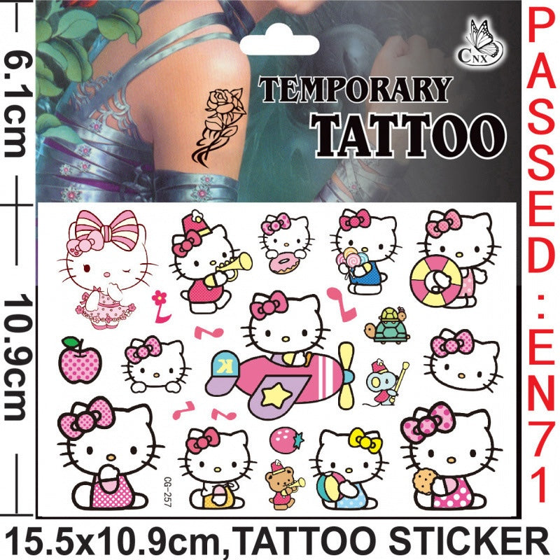 Temporary Tattoos for Kids Single Pack