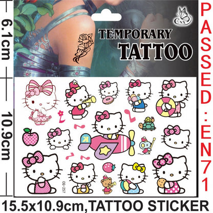 Temporary Tattoos for Kids Single Pack