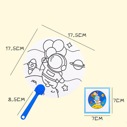 Cute DIY Painting Hand Fan