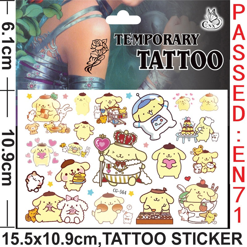 Temporary Tattoos for Kids Single Pack