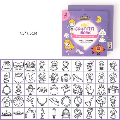 Mini Portable Doodle Coloring Memo Pad
