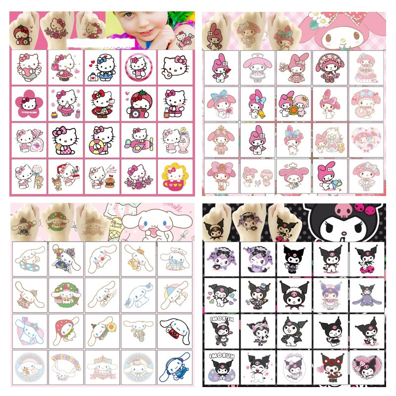 Kids Temporary Tattoo Stickers 5x5cm 20PCS Set