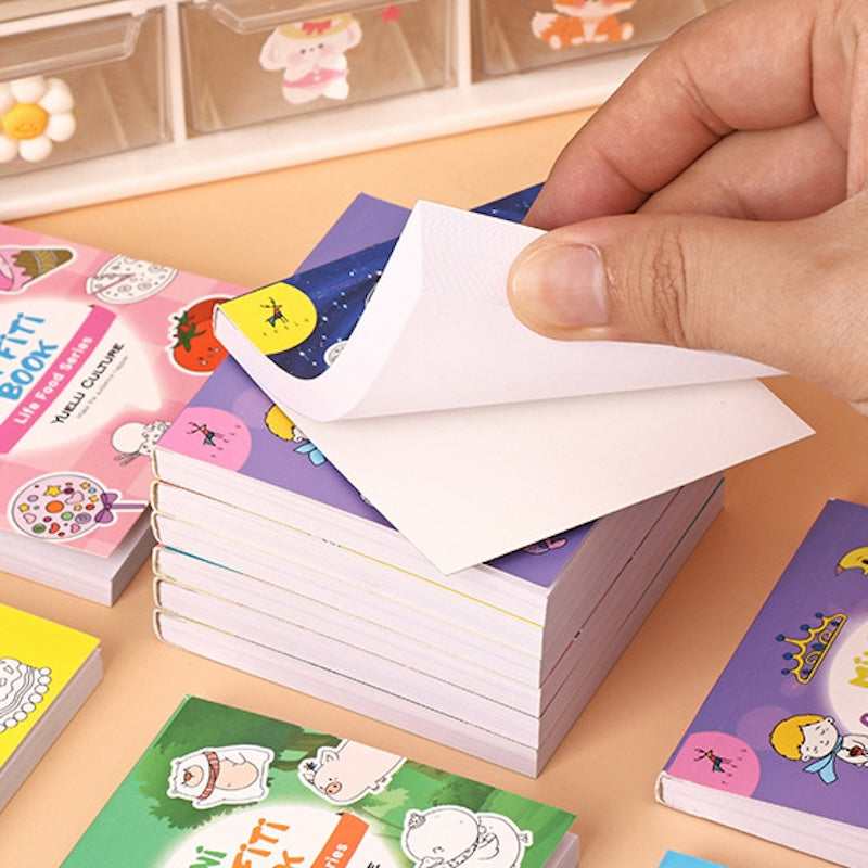 Mini Portable Doodle Coloring Memo Pad