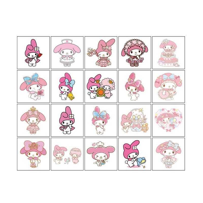 Kids Temporary Tattoo Stickers 5x5cm 20PCS Set