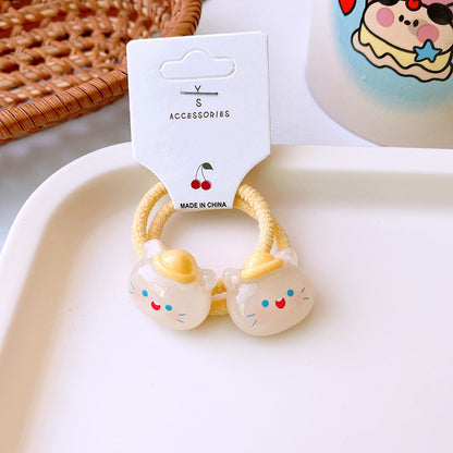 Cute Resin Animal Hair Ties – Set of 2
