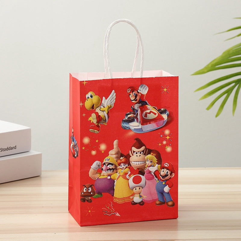 Cartoon Paper Gift Bag with Handle