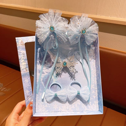 Snow Princess Crown Hair Set Gift Box