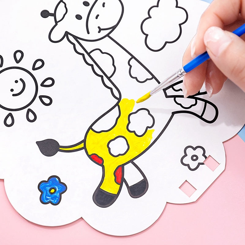 Cute DIY Painting Hand Fan