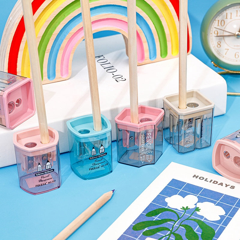 Cute Dual-Hole Pencil Sharpener