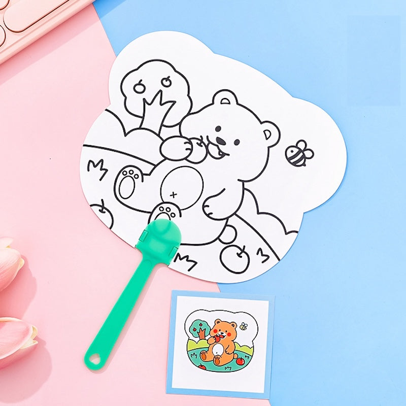 Cute DIY Painting Hand Fan