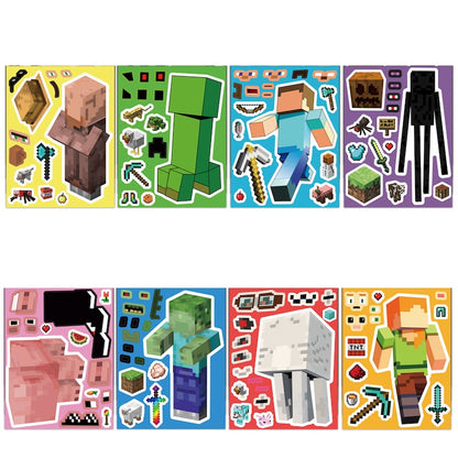 Make-a-Face DIY Sticker Set – 8 Sheets