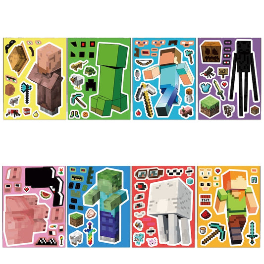 Make-a-Face DIY Sticker Set – 8 Sheets