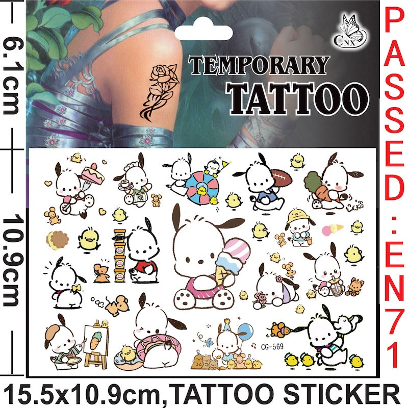 Temporary Tattoos for Kids Single Pack