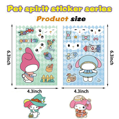 Make-a-Face DIY Sticker Set – 8 Sheets