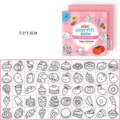 Mini Portable Doodle Coloring Memo Pad