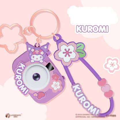 Cherry Blossom Projection Camera Keychain