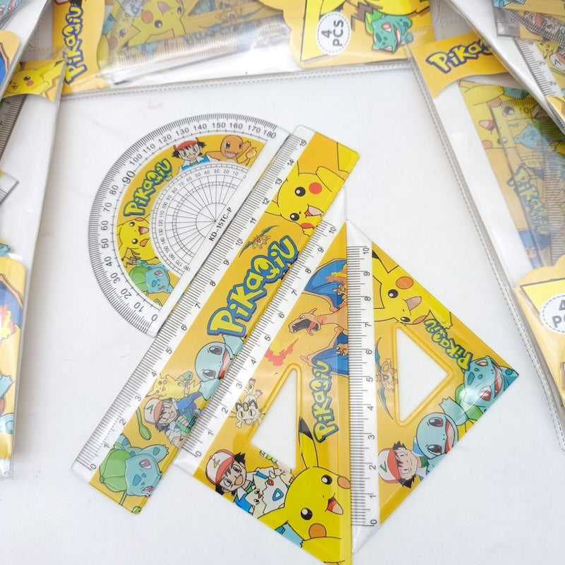 Cute Cartoon Geometry Set for Kids (4PCS)