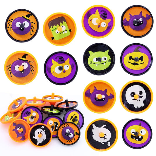 Halloween Mini Spinning Tops – 24PCS Set