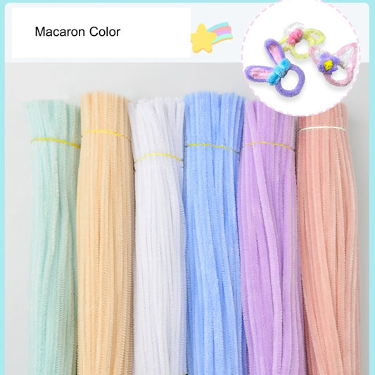 Chenille Stems Macaron Color – Extra Thick & Flexible for DIY Crafts