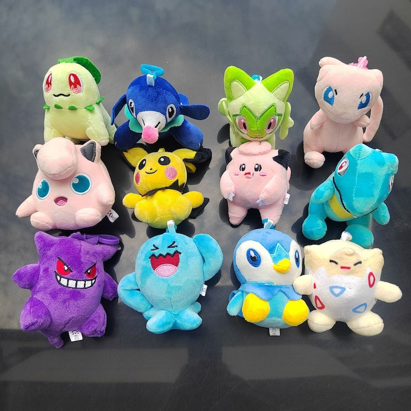 Cute Cartoon Plush Keychain Charms